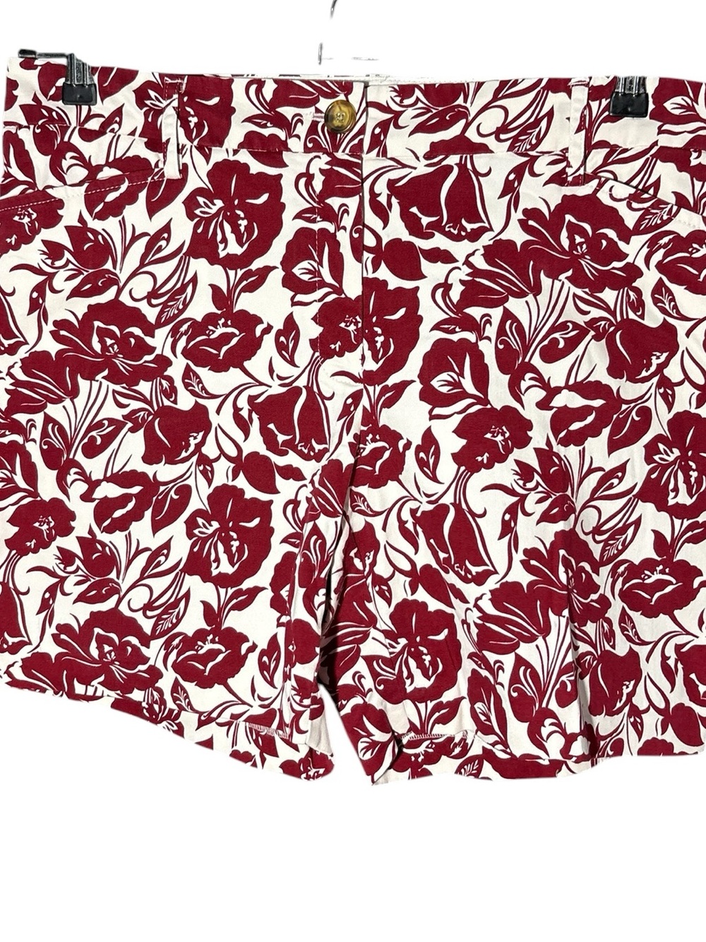 Lands' End Mid Rise Floral Print Shorts Size 14P